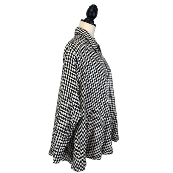 Vintage Y2K Express Houndstooth Swing Coat Jacket Size Small - Picture 4 of 9